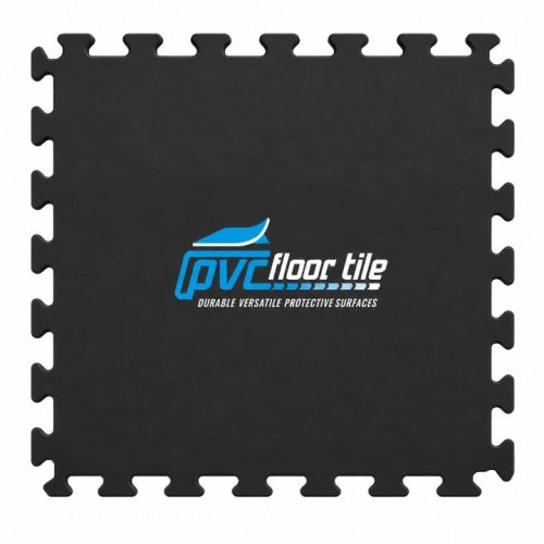 Black Smooth Visible Tiles with a smooth matte surface and visible interlocking edges